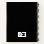 モンスタートラックパーソナライズされた手帳 ノートブック (裏面)