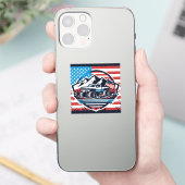 モンスタートラックビニールステッカー シール (スマートフォン)