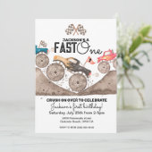 モンスタートラックファーストワン誕生日招待状 招待状 (スタンド正面)