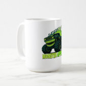 モンスタートラックホラー炎 コーヒーマグカップ (正面左)