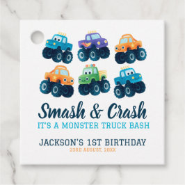 モンスタートラックボーイズかわいい誕生日 フェイバータグ