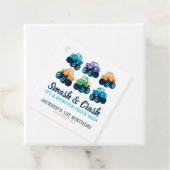 モンスタートラックボーイズかわいい誕生日 フェイバータグ (インサイチュ)