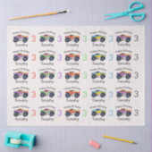 モンスタートラックボーイズネーム&エイジ誕生日 薄葉紙 (クラフト)