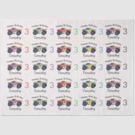 モンスタートラックボーイズネーム&エイジ誕生日 薄葉紙