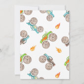 モンスタートラックボーイファストワン誕生日パーティー 招待状 (裏面)