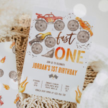 モンスタートラックボーイファストワン誕生日パーティー