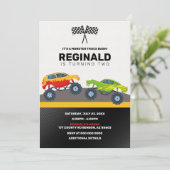 モンスタートラックボーイレース誕生日ジャム 招待状 (スタンド正面)