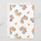 モンスタートラックボーイ汚い3日3rd誕生日パーティー 招待状 (裏面)