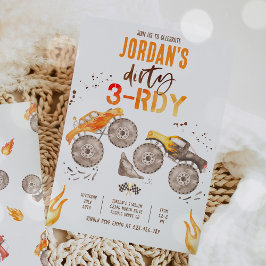 モンスタートラックボーイ汚い3日3rd誕生日パーティー 招待状