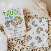 モンスタートラックボーイ誕生日パーティー 招待状