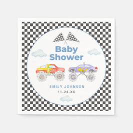 モンスタートラックボーイ赤ちゃんシャワー スタンダードカクテルナプキン