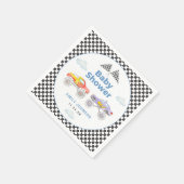 モンスタートラックボーイ赤ちゃんシャワー スタンダードカクテルナプキン (角)