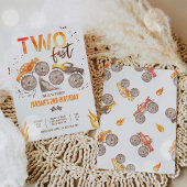 モンスタートラックボーイ高速2歳の誕生日パーティー 招待状