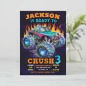 モンスタートラックボーイ3thバースデーパーティー 招待状 (スタンド正面)