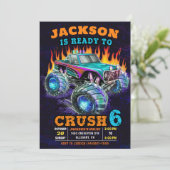 モンスタートラックボーイ6thバースデーパーティー 招待状 (スタンド正面)