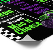 モンスタートラックマイルストーングラフポスター ポスター (角)