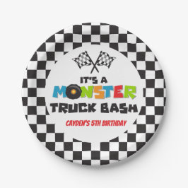 モンスタートラックモンスターズ誕生日 ペーパープレート