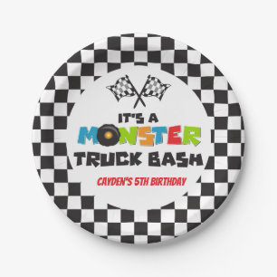 モンスタートラックモンスターズ誕生日 ペーパープレート