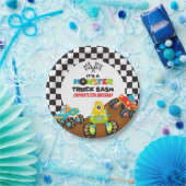 モンスタートラックモンスターズ誕生日 ペーパープレート (パーティー)