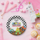 モンスタートラックモンスターズ誕生日 ペーパープレート (パーティー)