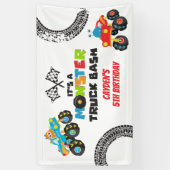 モンスタートラックモンスターズ誕生日 横断幕 (縦)