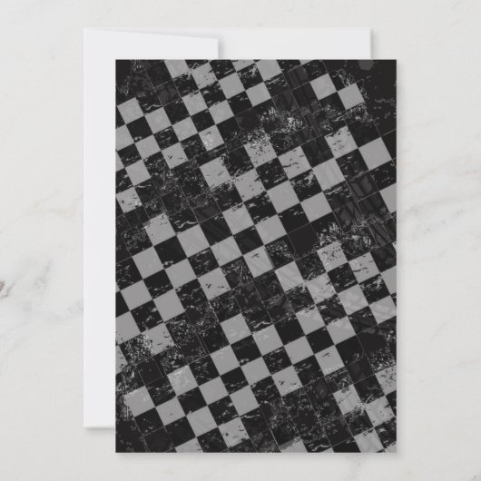 モンスタートラックラリーをテーマにした男の子の誕生日パーティー 招待状 (裏面)