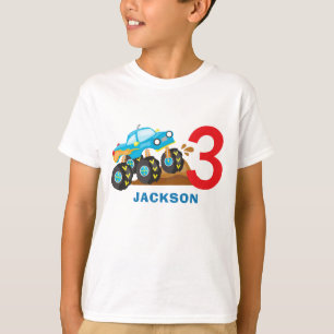 モンスタートラックラリーボーイ誕生パーティーの衣装 Tシャツ