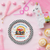 モンスタートラックラリー誕生日パーティーの装飾 ペーパープレート (パーティー)