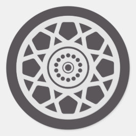 モンスタートラックラリー誕生日パーティーの装飾 ラウンドシール