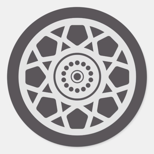 モンスタートラックラリー誕生日パーティーの装飾 ラウンドシール (正面)