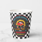 モンスタートラックラリー誕生日パーティーの装飾 紙コップ