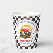 モンスタートラックラリー誕生日パーティーの装飾 紙コップ (正面)
