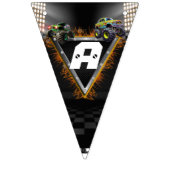 モンスタートラックラリー誕生日 バンティングフラッグ (第3の旗)