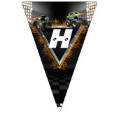 モンスタートラックラリー誕生日 バンティングフラッグ (第2の旗)