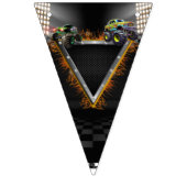 モンスタートラックラリー誕生日 バンティングフラッグ (第1の旗)