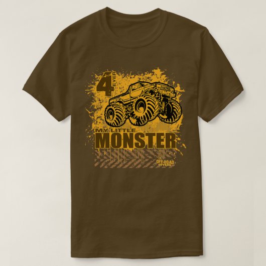 モンスタートラックリトルキッズ Tシャツ (デザイン正面)