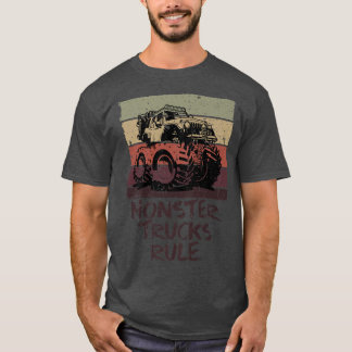 モンスタートラックルール – レトロヴィンテージモンスタートラック Tシャツ