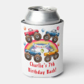 モンスタートラックレインボーボーボーイ誕生日バッシュフリット 缶クーラー (缶正面)