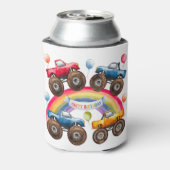 モンスタートラックレインボーボーボーイ誕生日バッシュフリット 缶クーラー (缶裏面)