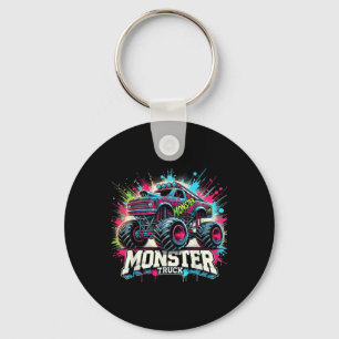 モンスタートラックレトロカラフルグラフィティトドルラーズ キーホルダー