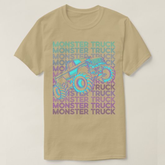 モンスタートラックレトロ Tシャツ (デザイン正面)