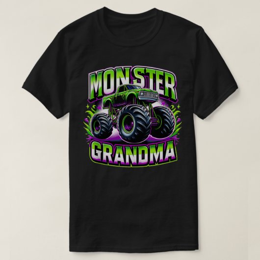 モンスタートラックレースレッカードライバー祖母ママDa Tシャツ (デザイン正面)