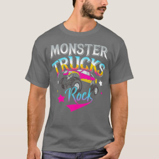 モンスタートラックロックモンスタートラックカーファンガソリン Tシャツ