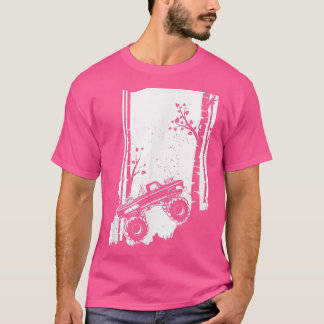 モンスタートラックヴィンテージ – 道路の森のアートからインディアナ Tシャツ