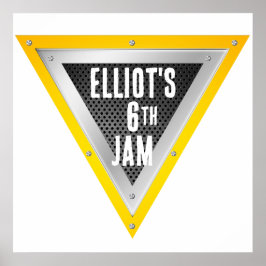 モンスタートラック名前をカスタムするロゴ ポスター