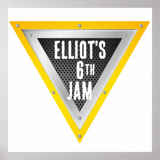 モンスタートラック名前をカスタムするロゴ ポスター