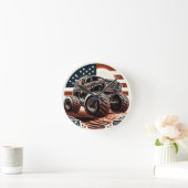 モンスタートラック壁時計 ラウンド壁時計 (ホーム)