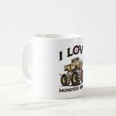 モンスタートラック大好き コーヒーマグカップ (正面左)