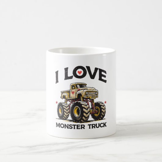 モンスタートラック大好き コーヒーマグカップ (中央)