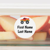 モンスタートラック子供へレーベルのアイテム ラベル (貼付)